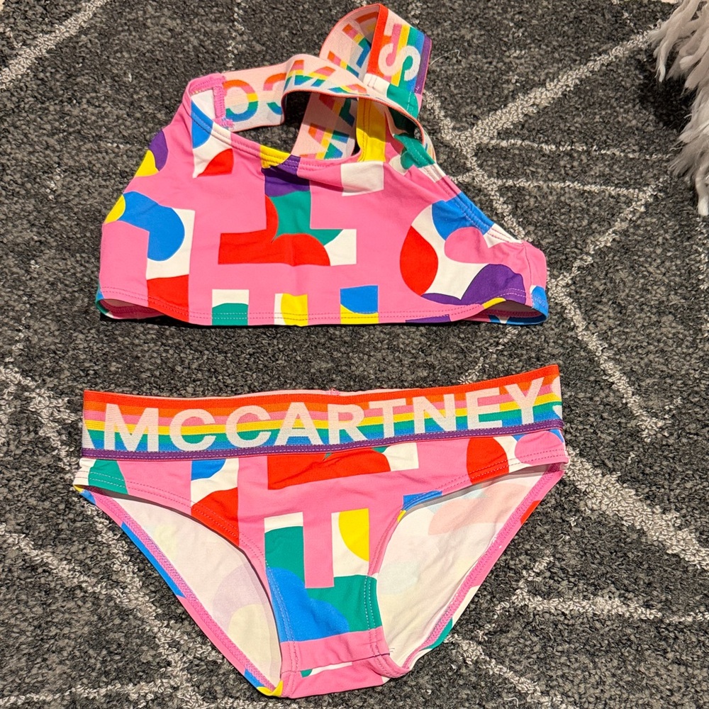 Stella McCartney Kids Swim Bikini - Pink Multi-Color - size 6 Runs small